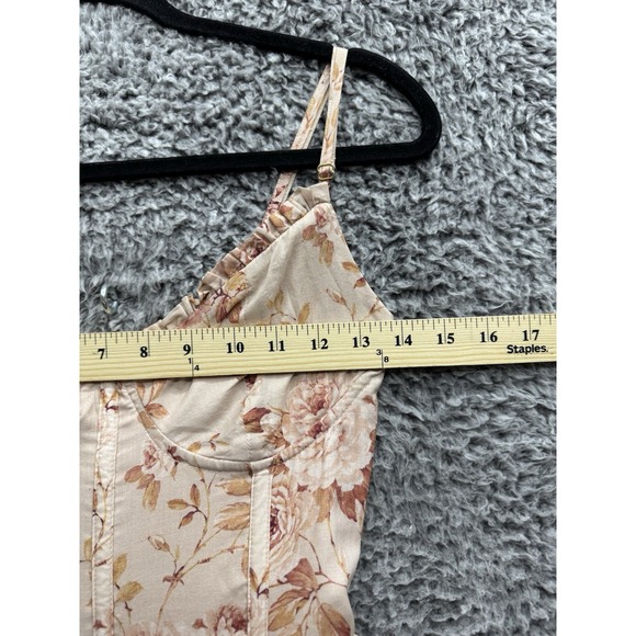 V. Chapman Caterina Corset Ruffle Dress Size 4 Cedar‎ Rose Print NWT - Picture 8 of 11
